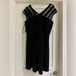 Formal Black Mini Dress